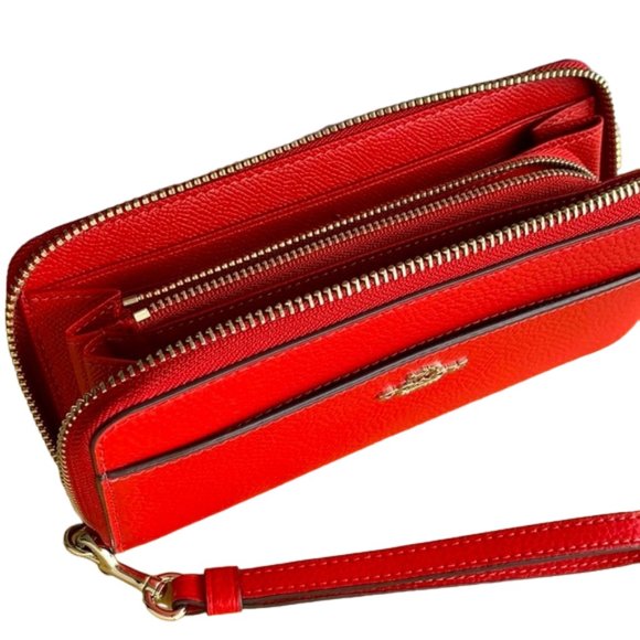 NWT - Coach Accordian Zip Wallet w/wrist strap - F75417 - Picture 3 of 10